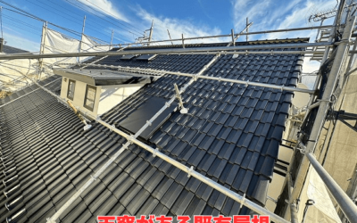 【古河市　五霞町　境町】天窓から雨漏りの木造二階建て住宅で葺き替え工事を行いました！
