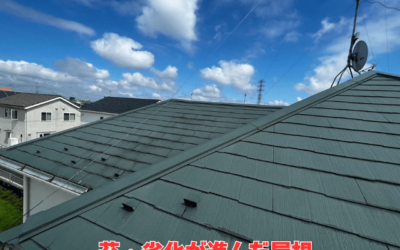【古河市　五霞町　境町】ひび割れ・コケ原因と最適な屋根カバー工法