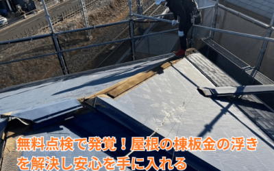 【古河市　五霞町　境町】無料点検で発覚！築25年の棟板金の浮きを交換で解決