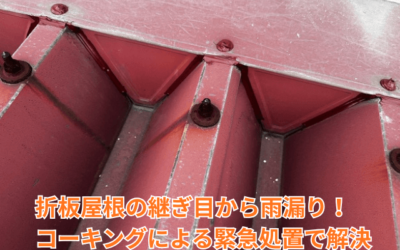【古河市　五霞町　境町】折板屋根の雨漏り診断！ボルトと継ぎ目の劣化は緊急処置が必要