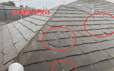 【古河市　五霞町　境町】築25年のスレート屋根、葺き替えよりお得な「アルマ」の屋根カバー工事がおすすめ
