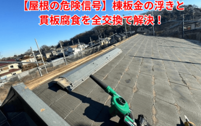 境町|棟板金が浮いている!放置厳禁な理由と貫板交換工事の全工程を解説