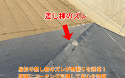 境町|屋根の棟板金がズレて雨漏り発生！コーキング処理で原因を根本解決した修繕事例｜境町の外装リフォーム