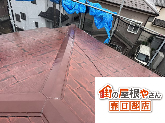 羽生市の住宅 撤去前の棟板金